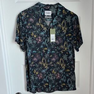 Goodfellow & Co Men's Black Multicolor Print Shirt